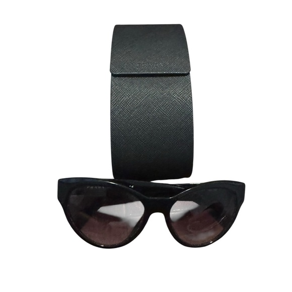 Prada Black Cat Eye Sunglasses SPR085, with case - Picture 8 of 14